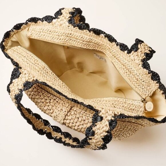 Kate Spade New York Raffia Bow Tote Bag! - Picture 3 of 6